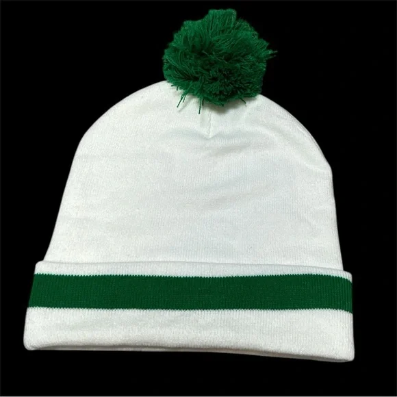 Girl Scouts GSNI Pom Beanie Hat – White & Green - Picture 2 of 3